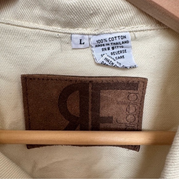 NWT Vintage Cream Denim Vest – Y2K Western Vibes Cowgirl L - Picture 5 of 6